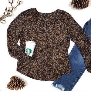 Leopard Print Blouse from Banana Republic